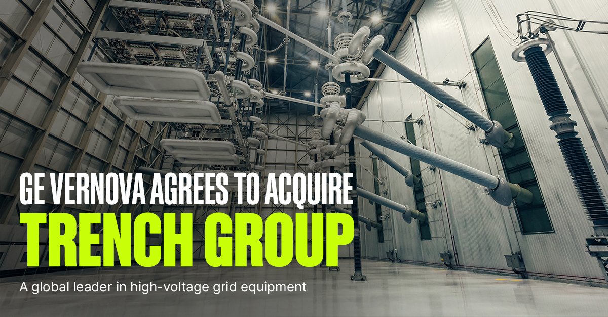 High-voltage test hall behind GE Vernova agrees to acquire Trench Group text